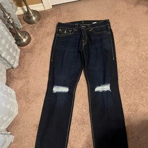 True Religion distressed jeans size 38/32